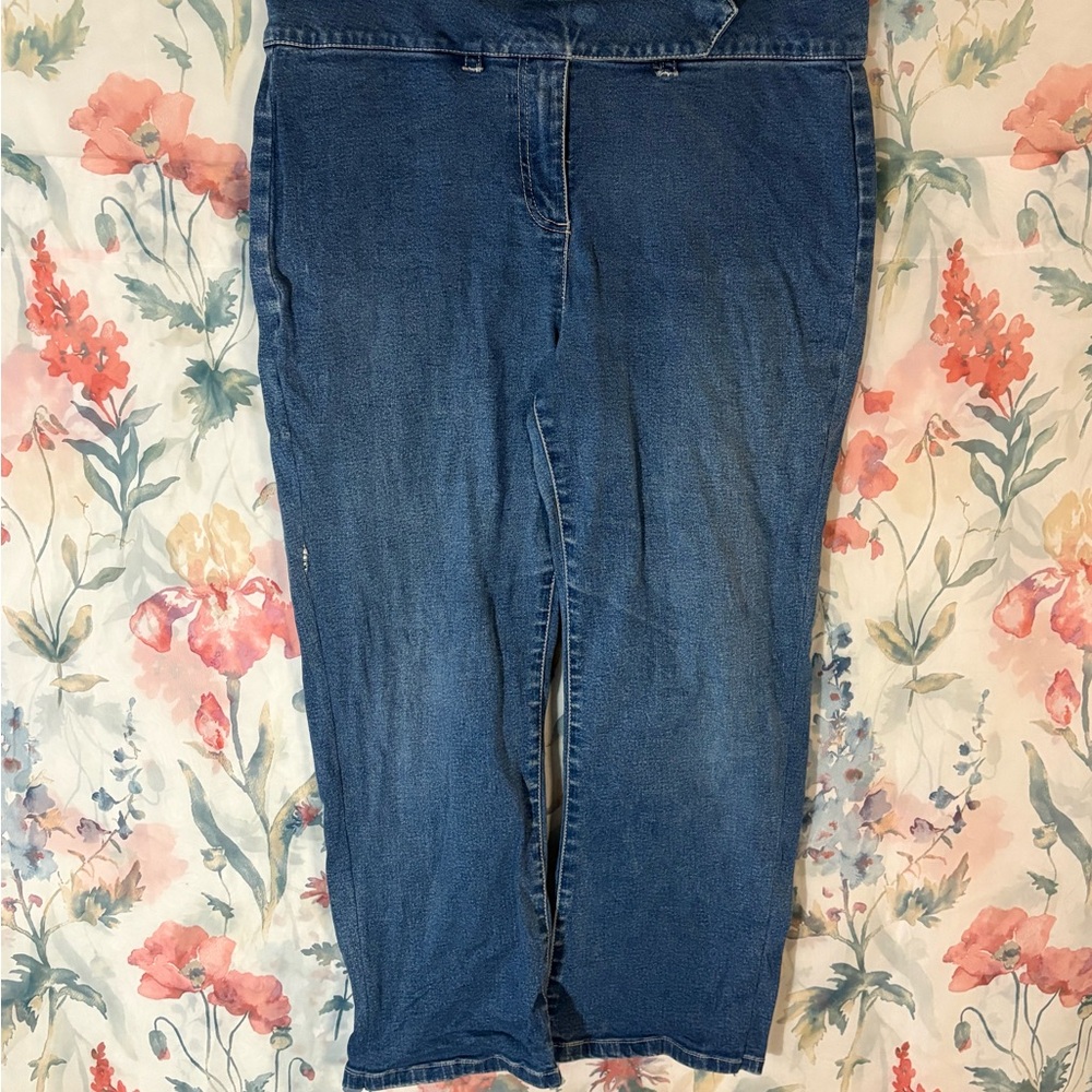 Vintage Classic Blue Women's Denim capri